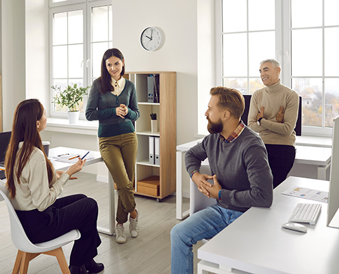 Bürogemeinschaft Co Working Arbeiten nach Bedarf